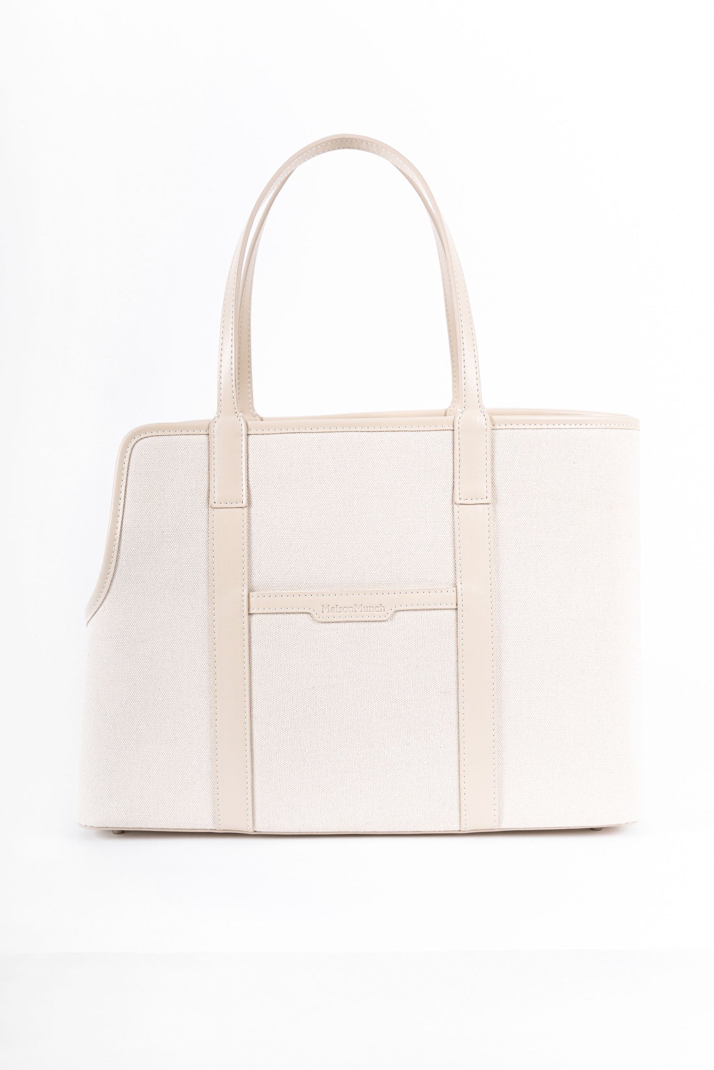 The London Tote Bag — White/Cream Maison Munch