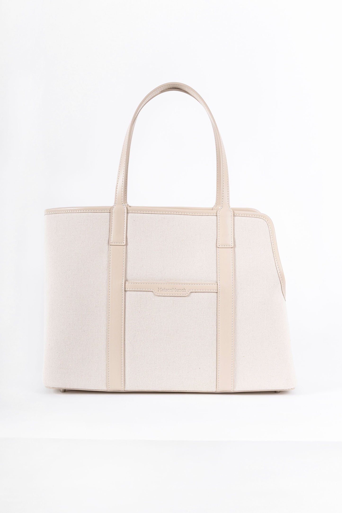 The London Tote Bag — White/Cream Maison Munch