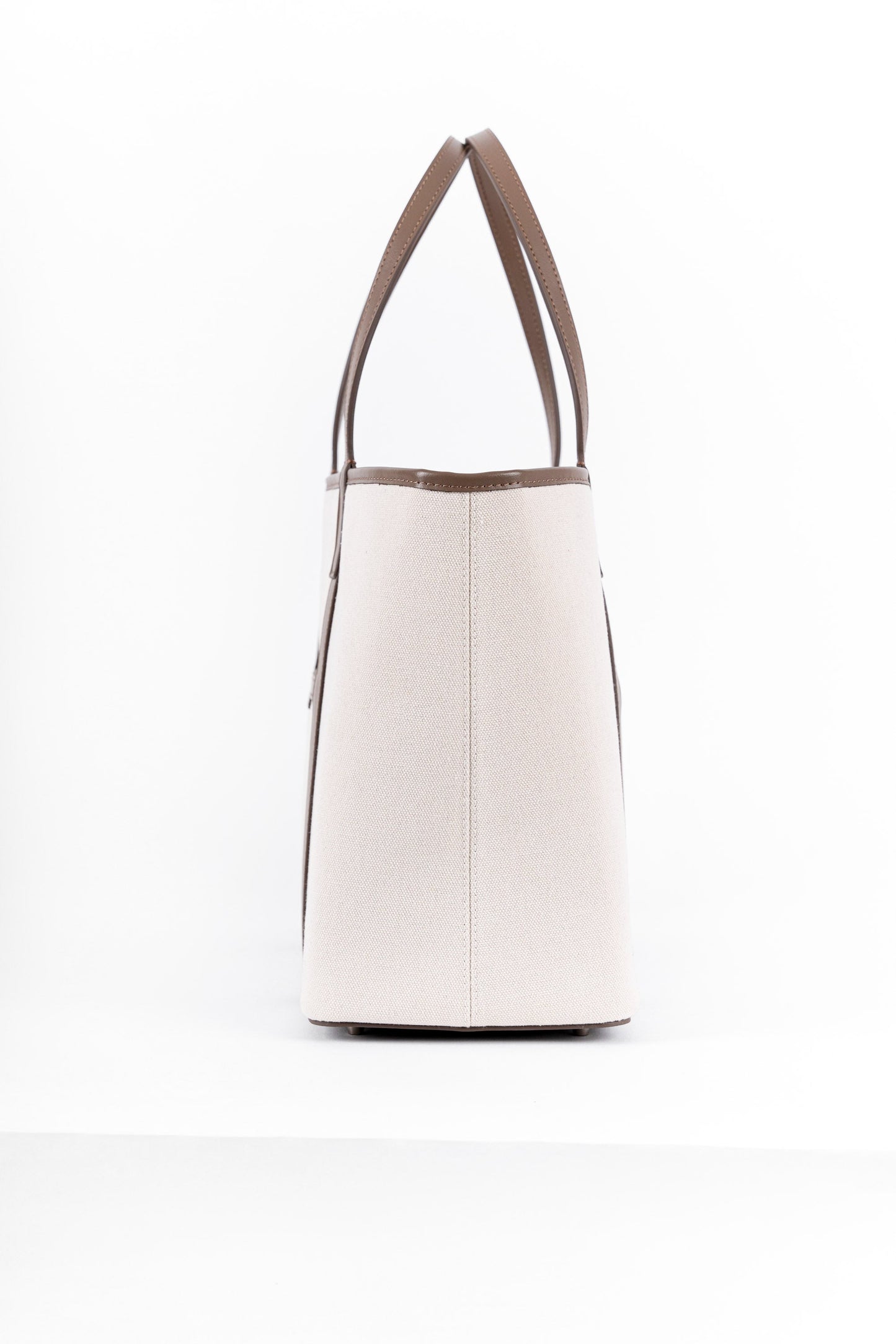The London Tote Bag — White/Cocoa Maison Munch
