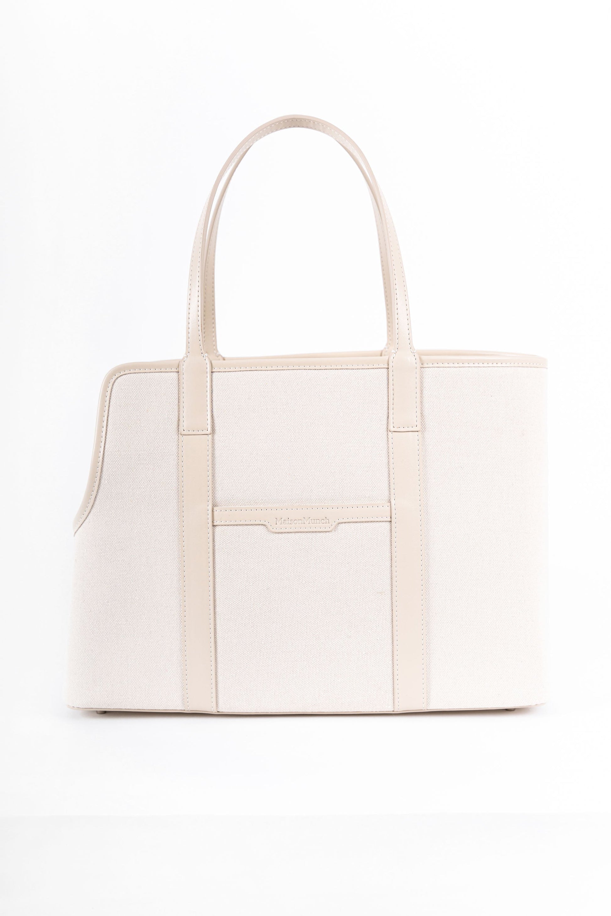 The London Tote Bag — White/Cream Maison Munch