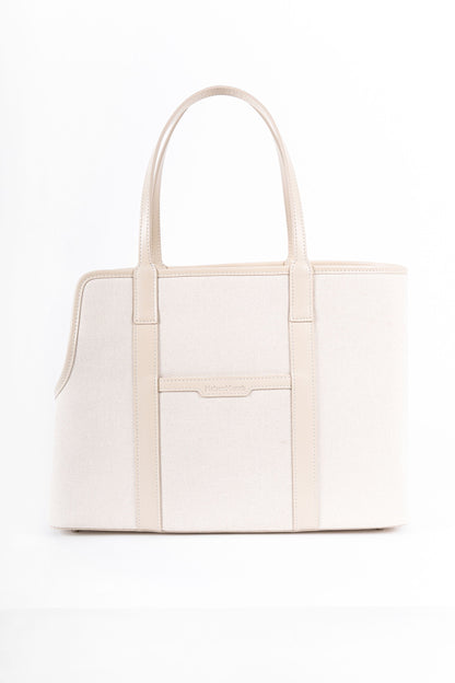 The London Tote Bag — White/Cream Maison Munch