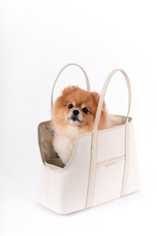 The London Tote Bag — White/Cream Maison Munch