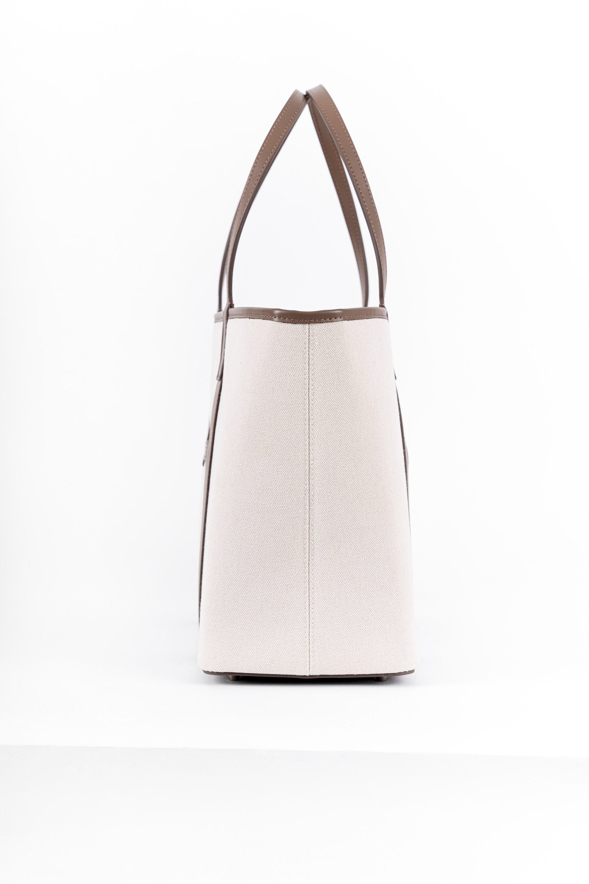 The London Tote Bag — White/Cocoa Maison Munch